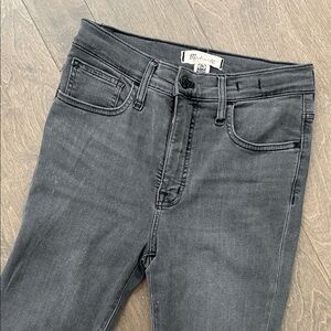 Madewell Women's Charcoal High Rise Jeans